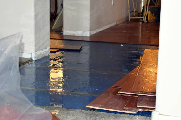 Professional Sewage Cleanup technician working in Slinger, WI